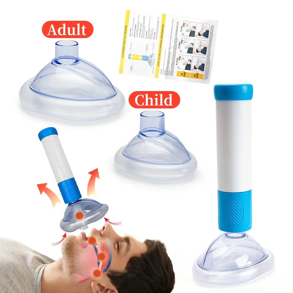 Auto Choking Rescue Device First Aid Kits Anti Choking Devices Emergency Suction Asphyxia Adults & Children CPR Rescue Device