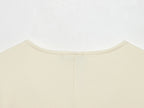 HH Women Elegant Beige Matching Set O Neck T-Shirt Solid Puff Sleeve Top Casual Lady Wide Leg Trousers High Street Chic Outfit