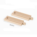 Wooden Train Track Toys Railway Rails Accessories Fit Thomas Train Road Connector Wood Railway Bridge Children Birthday Gifts