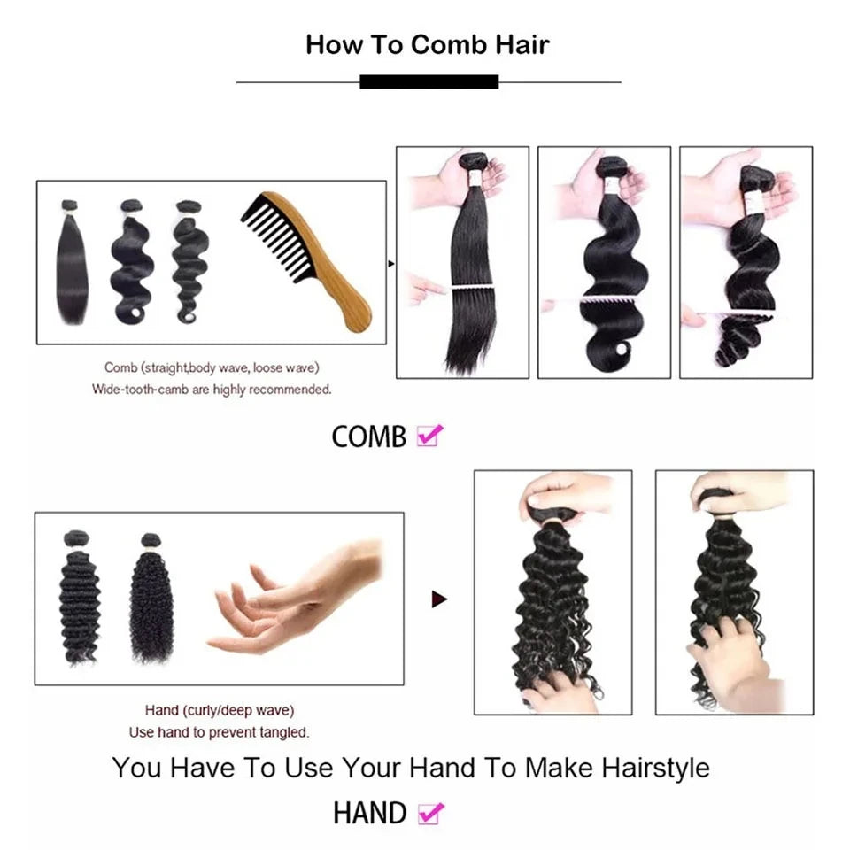 Pixie Curly Human Hair Weave Bundle With Closure Brazilian Human Hair Weave Extensions 100% Human Hair Weft HD Lace Closure