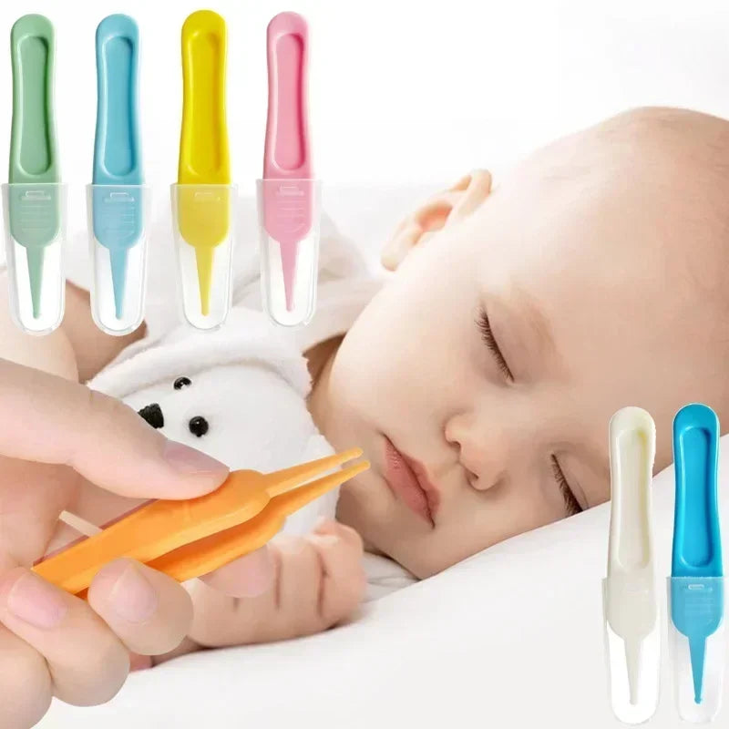 Baby Plastic Tweezers Nose Cleaner Tool Kids Safety Tweezers Cleaning Forceps Toddler Nasal Cavity Care Supplies Baby Essentials Secondary image