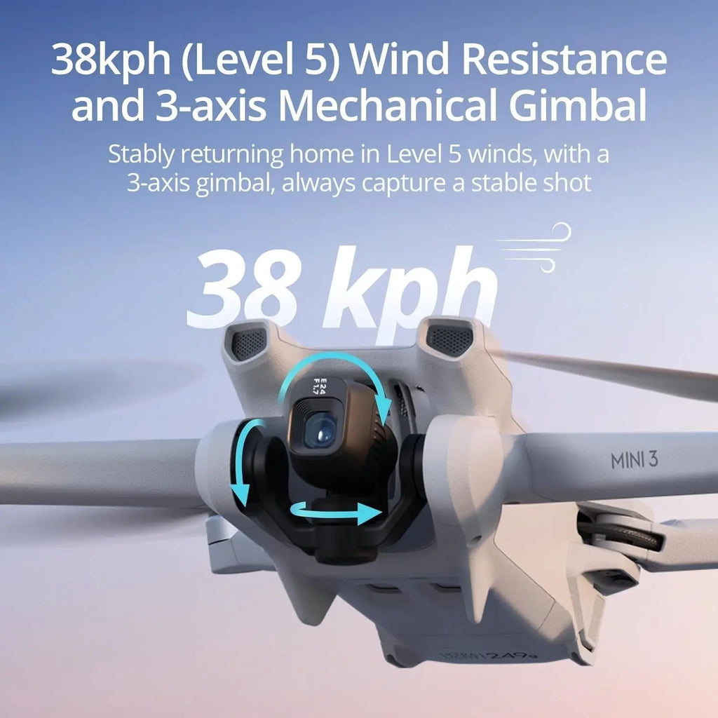 [EU STOCK] DJI Mini 3 Lightweight and Foldable Mini Camera Drone with 4K HDR Video 38 min Flight Time Real Vertical Shooting New Original C0