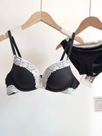 Sexy Leopard Print Lingerie Set Women Wireless Invisible Push Up Small Breasts,adjustable A To C Cup,sheer Lace Pure Design, S-X