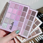 DIKALU 20-Color Korean Low Saturation Eyeshadow Tray Matte Waterproof Brown Pink Eye Shadow Palette Long-lasting Daily Makeup