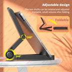 Portable Monitor Stand & Tablet Stand Holder Adjustable, Foldable, For 7 to 12 Inches Most Tablets, Kindle Fire and Smart Phones