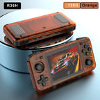 BOYHOM Green R36H Retro Video Game Console 3.5‘’ IPS Screen RK3326 3000 mAh Open Linux System Portable Player 64GB 128GB