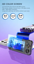 R36H ARKOS Retro Handheld Game Console Portable 64G 128G Pocket Video Player 3.5 Inch IPS Screen R36S landscape Kid Gift