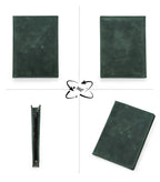 CONTACT'S Genuine Leather Passport Wallet Card Holder Coin Purse AirTag Slot Men Travel Wallet Women‘s Purse Passport Cover Bag