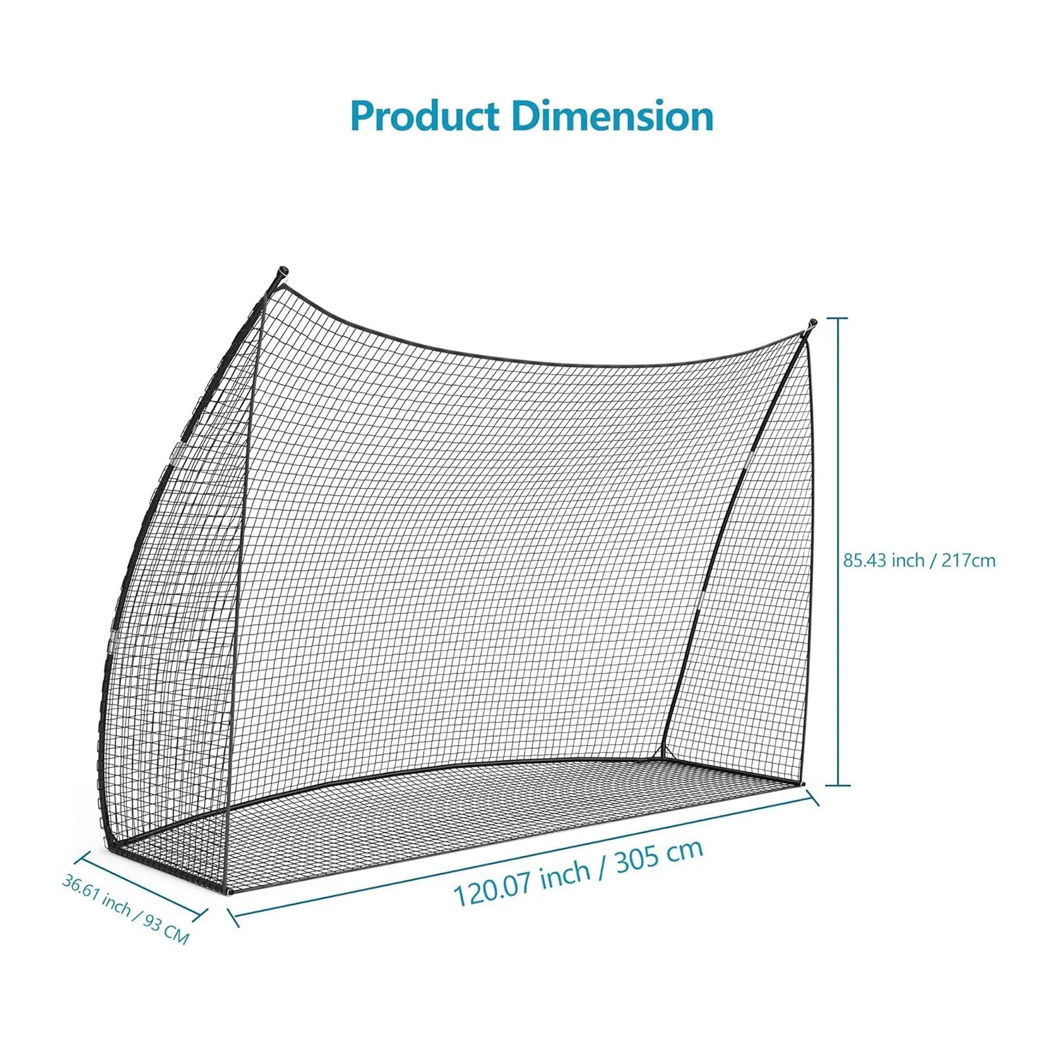 10x7x3ft Basics Golf Practice Net with Carry Bag Portable Golf Nets Personal Driving Range for Swing Chipping Backyard Outdoor