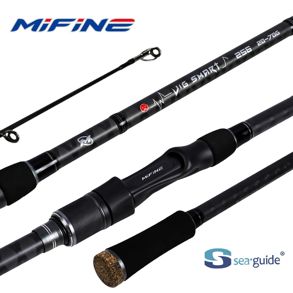 MIFINE JIG SMART SPIN Spinning Rod, Bass Fishing Rods, Lure Weight 4-18g/10-38g Saltwater Freshwater 2.29M Main image