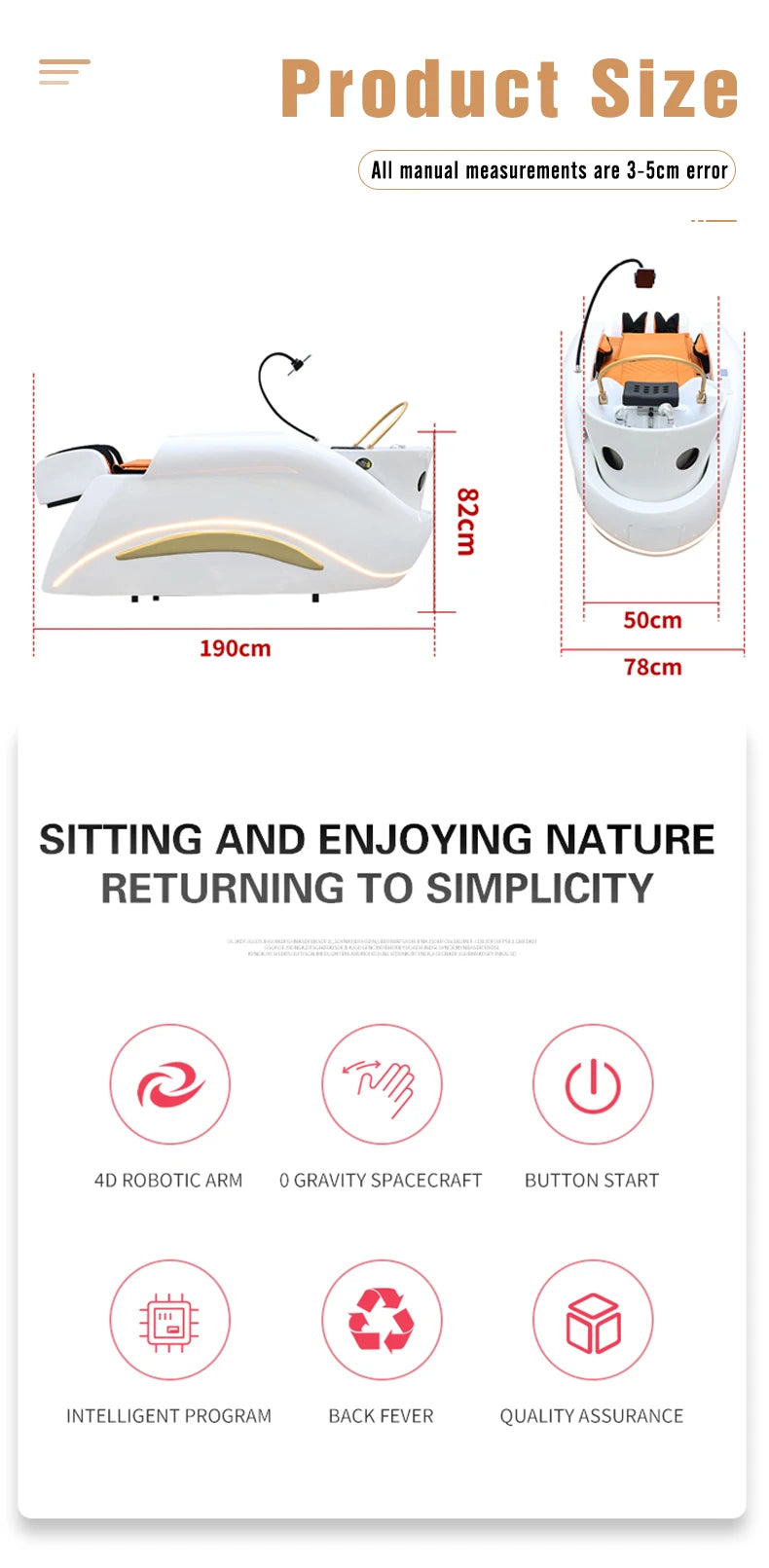 Professional Hot Sell Electric Lay Down Salon Head Spa Massage Shampoo Bed With Head Therapy and Steamer