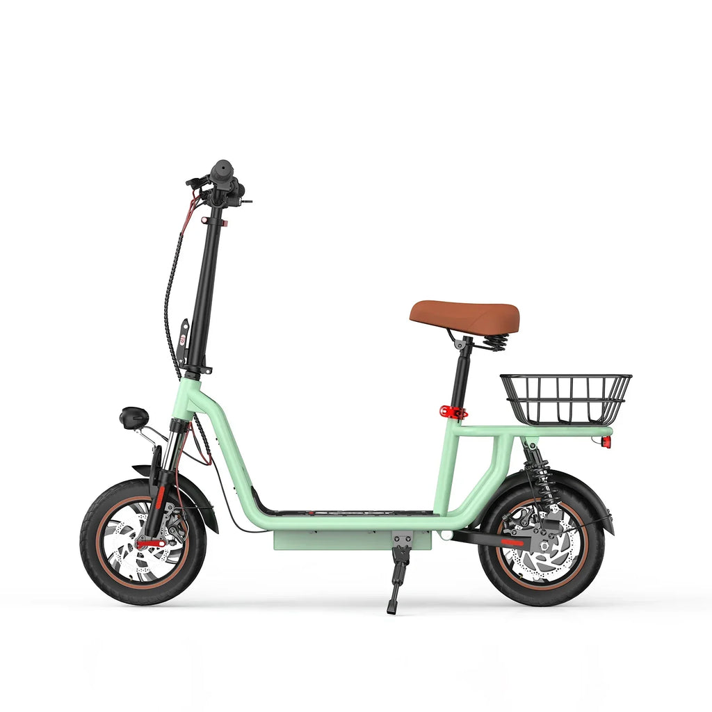ISCOOTER i12 Adult Electric Scooter 500W Motor E- Scooter 36V7.5AH Battery Electric Scooter 12 Inch Road Tire Electric Scooter