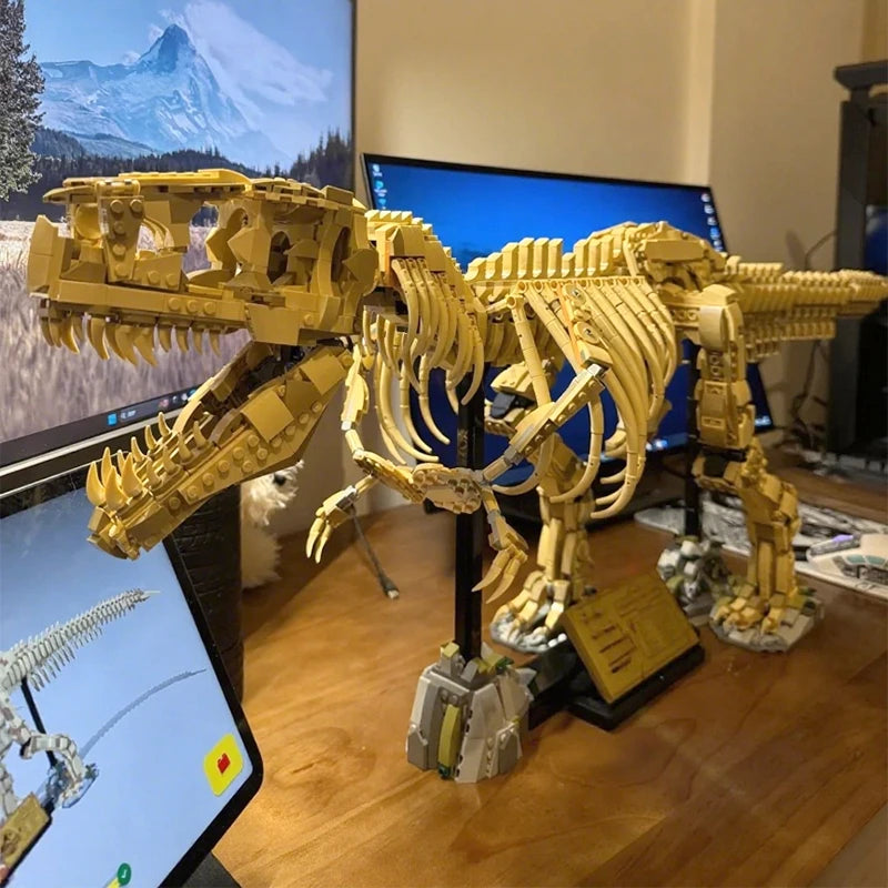 3145pcs 76968 Dinosaur Park Fossils Building Blocks Set Adults Assembled Bricks Model Toy Birthday Gifts Compatible With Set