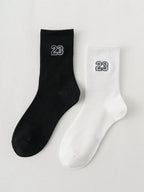 Men's Crew Socks, Classic, Number 23 Design, Comfortable, Breathable, Moisture-Wicking