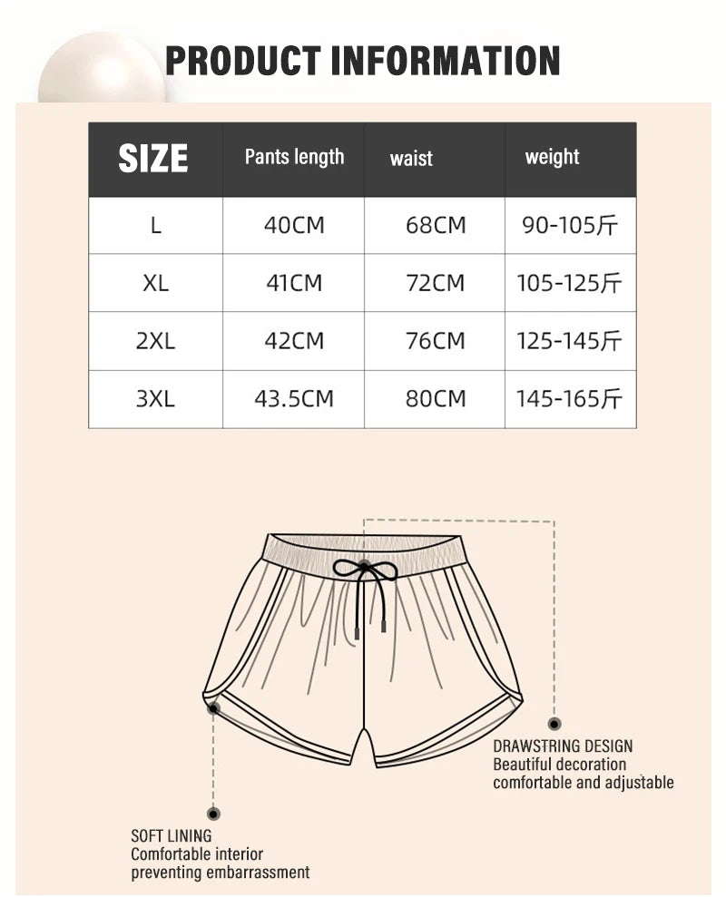 Adult Swimming Trunks Men Boxer Brief Swimsuit Set New Beach Adult Beach Shorts Quick Drying Surf Trunks with Lining Swim Pants