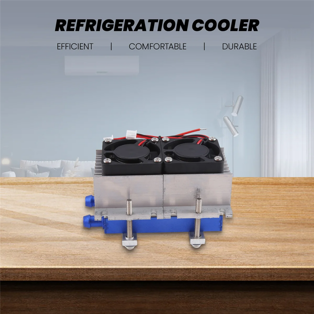 A78E-144W Thermoelectric Peltier Refrigeration Cooler 12V Semiconductor Air Conditioner Cooling System DIY Kit