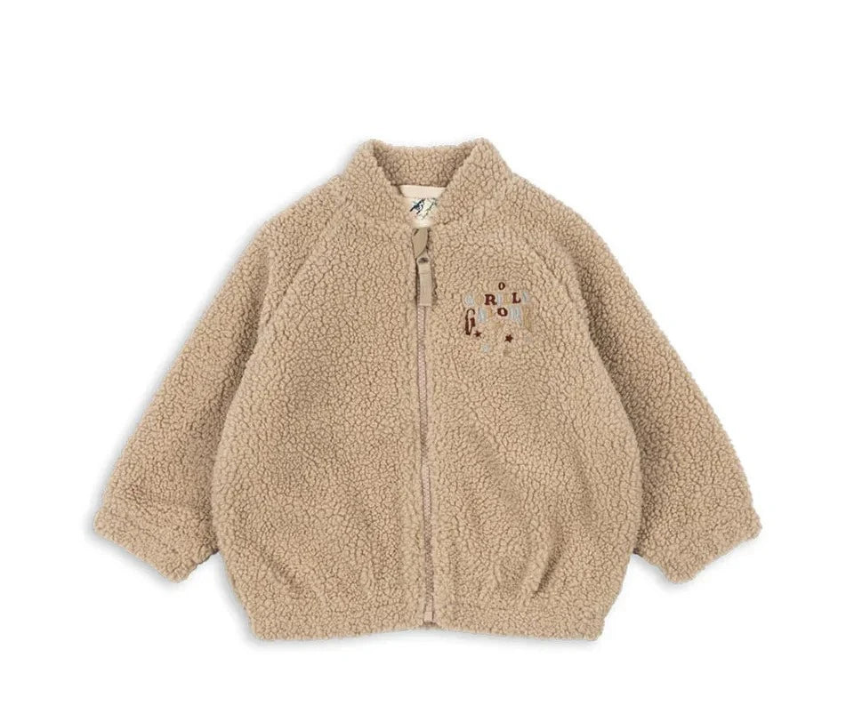 2026 KS Brand Winter Baby Girls Boys Lambswool Cherry Jackets Kids Clothes Boys Sequin Cartoon Outerwear Children's Coats 1-9Yrs