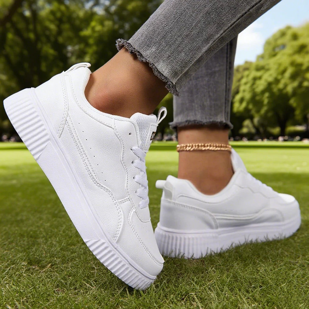 Fashion Women Casual Shoes Breathable Walking Flat Shoes Sneakers White Female Footwear Sports Running Outdoor Walking For Men Main image