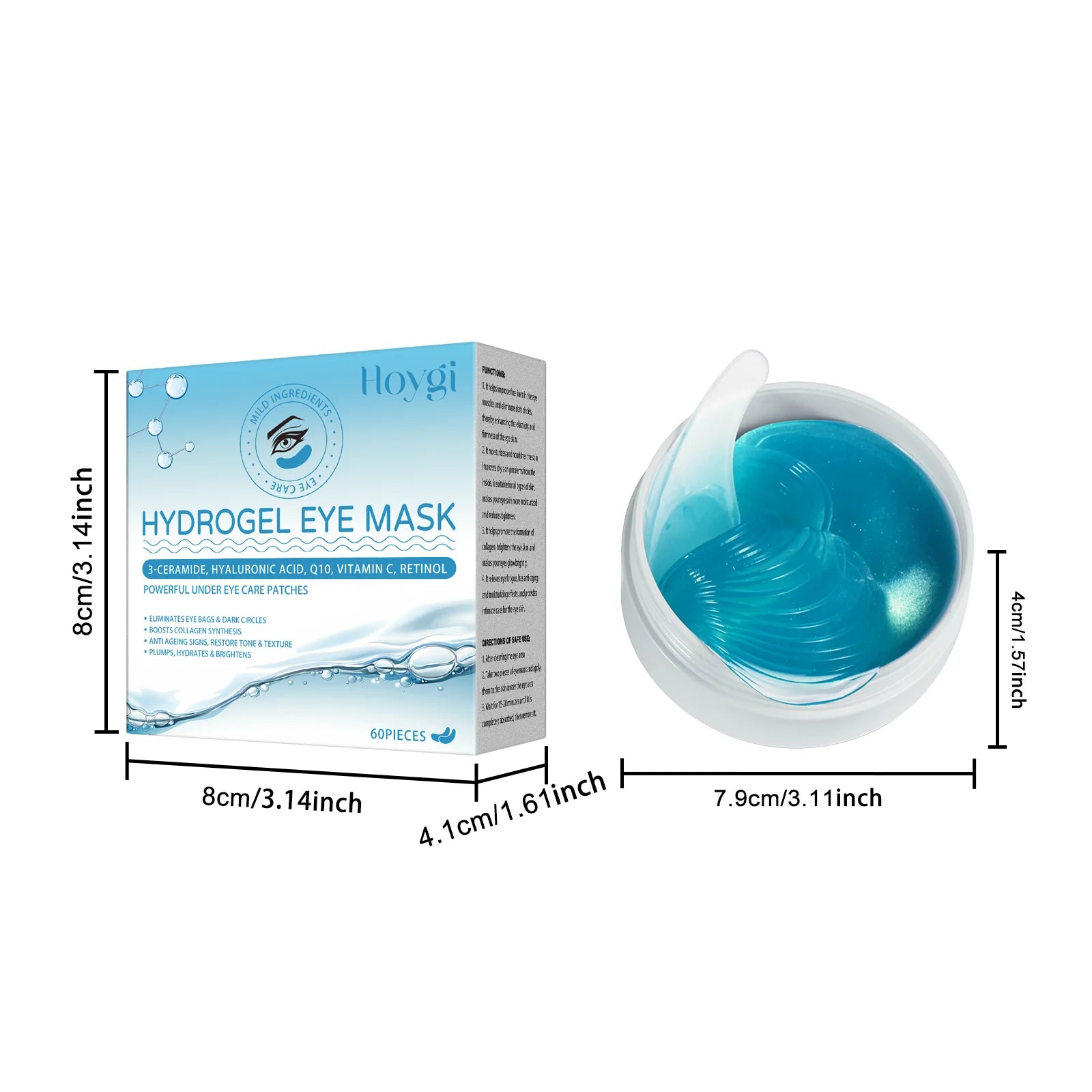 Retinol Eye Mask Patch - Gentle ingredients to care for the skin around the eyes, nourishing and moisturizing eye mask
