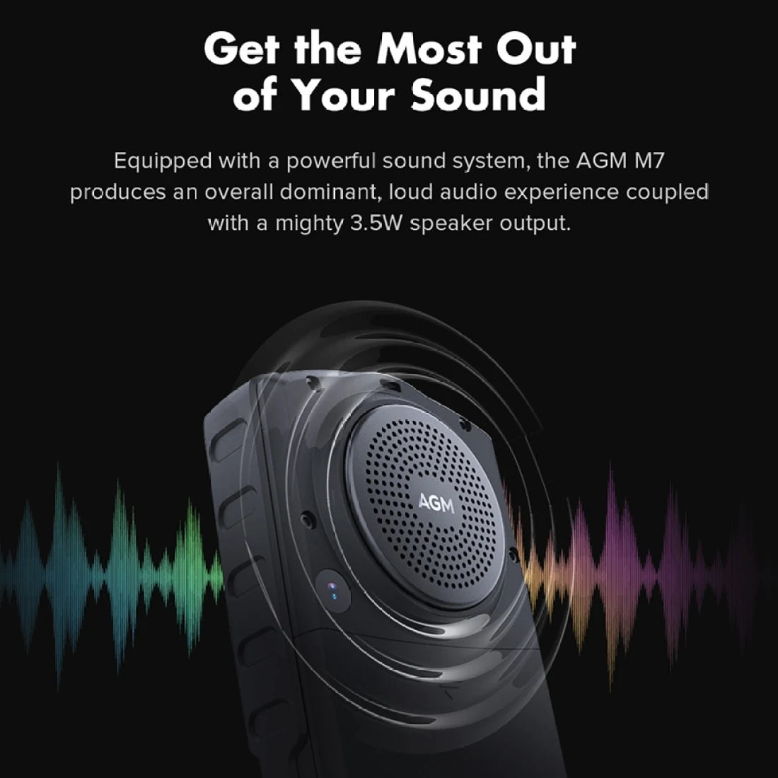 AGM M7 2+16G Volte Android Feature Phone Waterproof Touch Screen 2500mAh Cellphone with English Russian Keyboard
