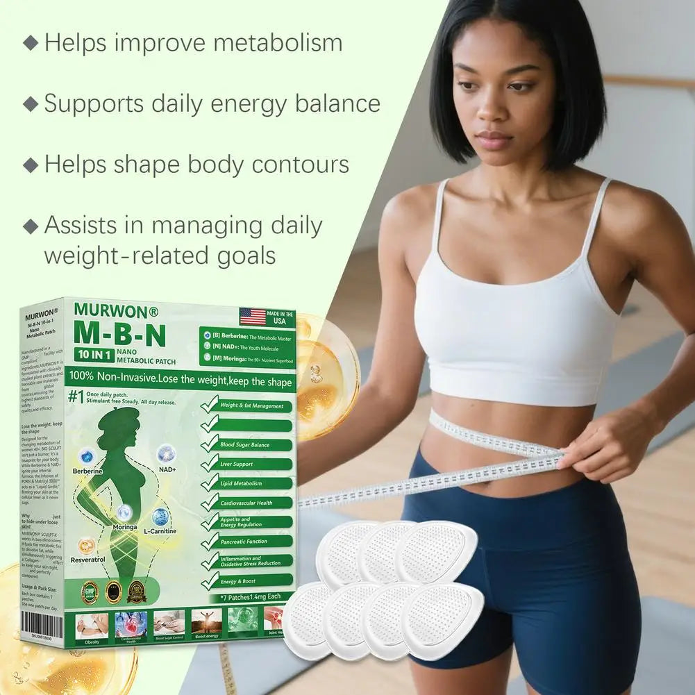 10 In 1 Nano Metabolic Patch Weight Fat Management Blood Sugar Balance Liver Support Lipid Metabolism Cardiovascular Health Secondary image