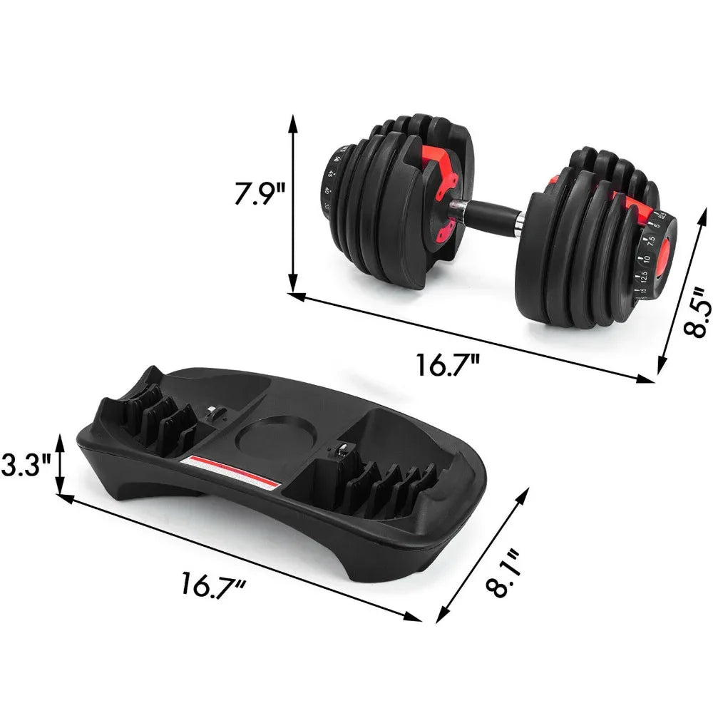 SIHAO Adjustable 52.5lbs Dumbbell Fitness Equipment Training Arm Muscles Dumbbell Free Shipping Adjustable Bumbbell