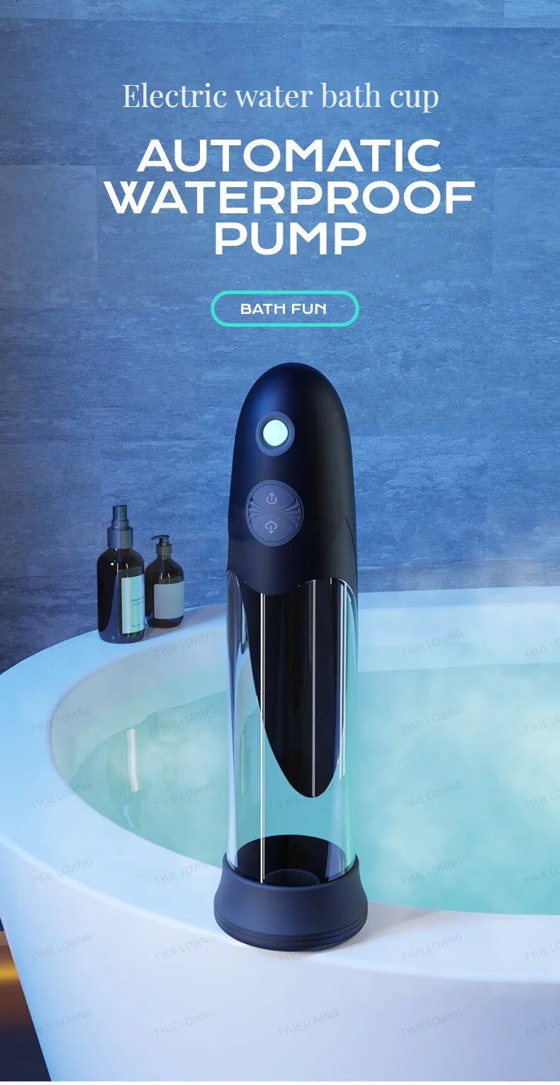 Penis Pump Penile Thicken Penis Exerciser Sex Toys for Man Electric Sextoys Dick Enlargement for Men Cock Stretch Devices