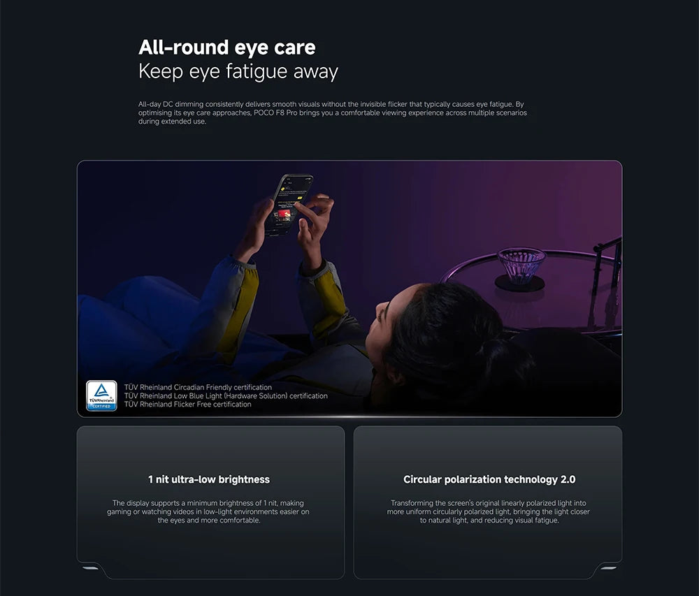 Global Version POCO F8 Pro 5G smartphone 5G 6.59" Snapdragon® 8 Elite Mobile Platform 6210mAh 100W 50MP camera IP68 NFC XIaomi