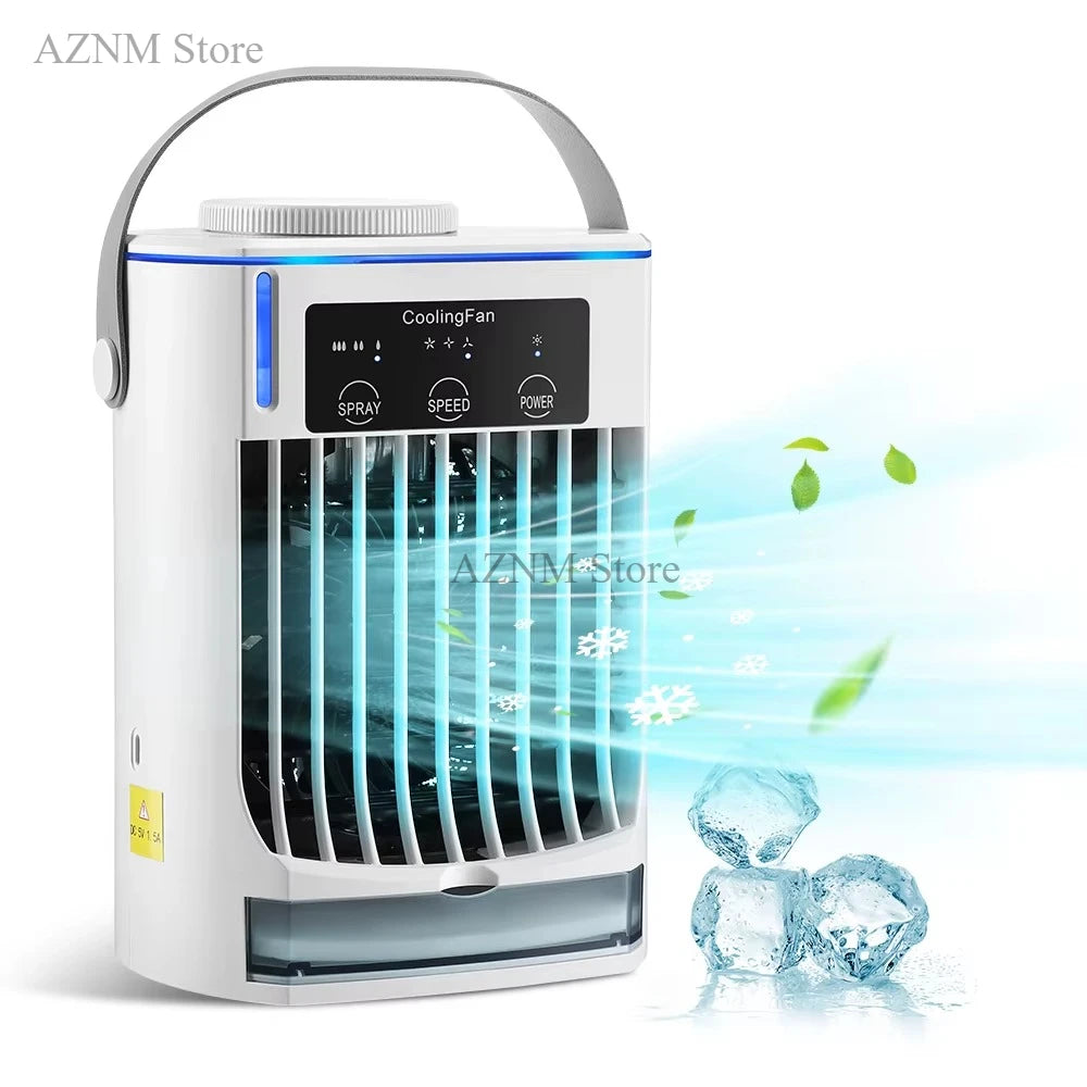 Mini Air Conditioner Air Cooler Fan Portable Water Cooling Fan Mobile Air Conditioning Fan For Room Office Cars Main image