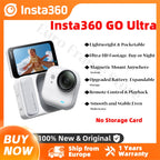 Insta360 GO Ultra Action Camera feet POV Hands-free 4K 60fps Ultra-HD Flow State stability Insta 360 GO Ultra