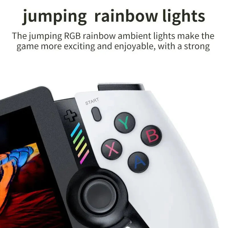 M28 Retro Handheld Video Game Console, 7.1-inch screen, 30+ emulators for PS2/PS1/PSP, 3D dual analog sticks [God of War Classic