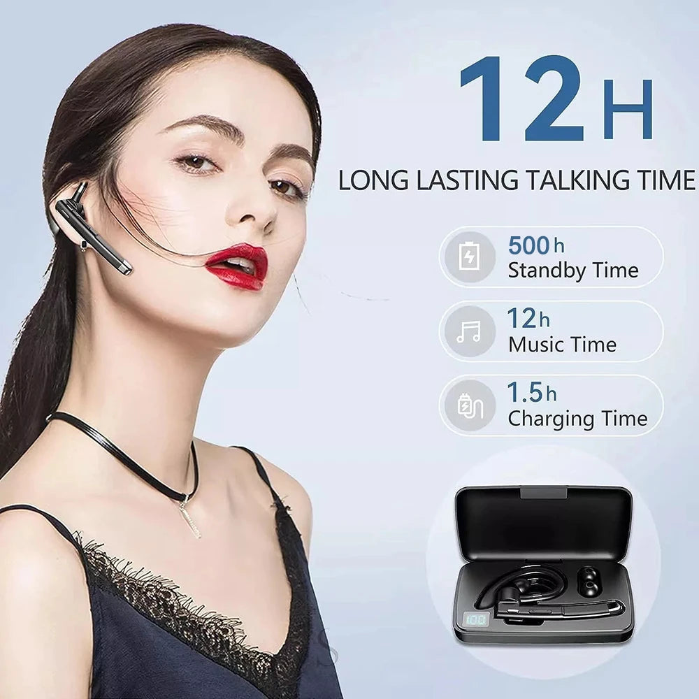 YYK-520 Wireless Headphones Business Bluetooth 5.3 Earphones Hands-free Call Mic Noise Cancelling Headset Earbuds for Driving Secondary image
