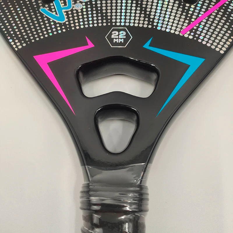 3K Camewin Beach Tennis Racket Full Carbon Fiber Rough Surface Outdoor Sports Racket For Men Women Adult Tennis Racket The New