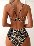 Sexy Leopard Swimwear 2026 Women's Swimsuit One Piece Bathing Suit Woman Brazilian Bandeau Bodysuit Female Beach Wear Monokini