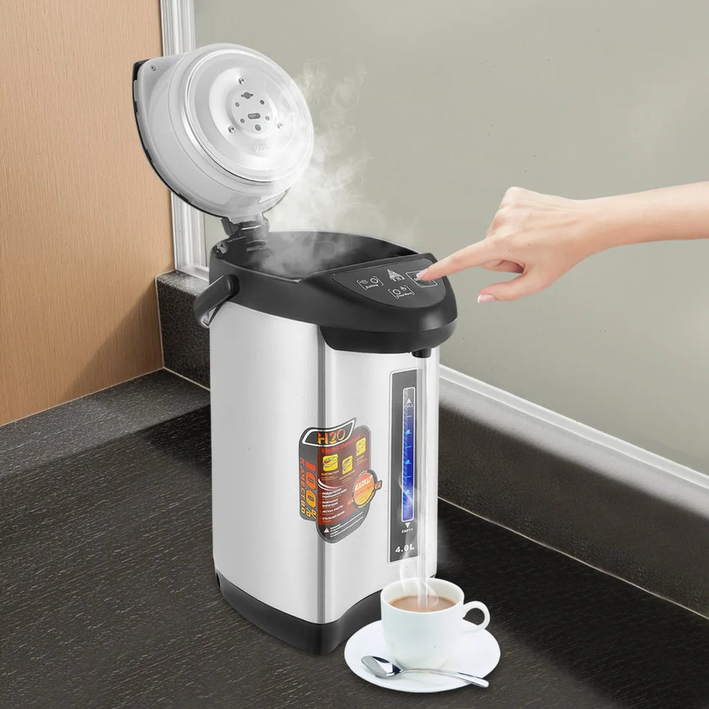 750W Water Heater, Hot Water Dispenser, Electric Kettle 4L Black 220V, Fast Boiling Large Capacity for Home Drinking Water