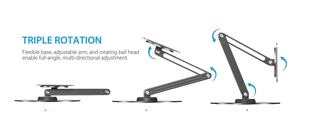 UPERFECT Metal Magnetic Bracket VESA 2 IN 1 Stand Max Support 19" Portable Monitor with Adjustment Holder For 7"-19" Dispalys