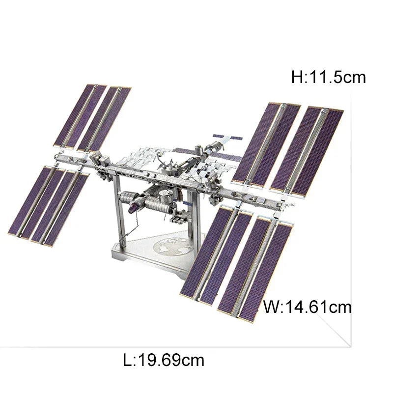 Space Exploration 3D Metal Puzzle Shuttle Hubble Space Telescope Mars Rover Model Toy for Kids Creative Jigsaw Puzzle Gift Toys