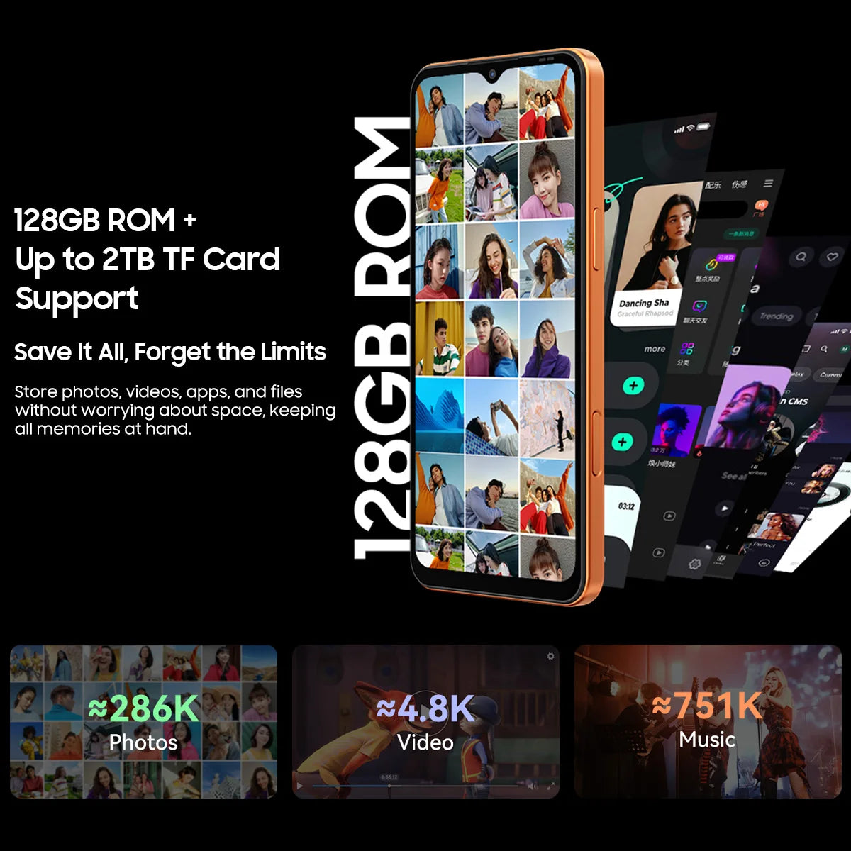 Blackview WAVE 7C Smartphone 6.56'' HD+IPS 5000mAh Battery 16GB(4+12)+64GB Unisoc Cell Phone 32MP+13MP 4G Android 16 Dual SIM