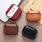 For Airpods Pro 3 Case Leather Business Earphone Case Headset Shell Headphone Cover For Apple AirPod 4 3 Pro 2nd Gen USB C Funda