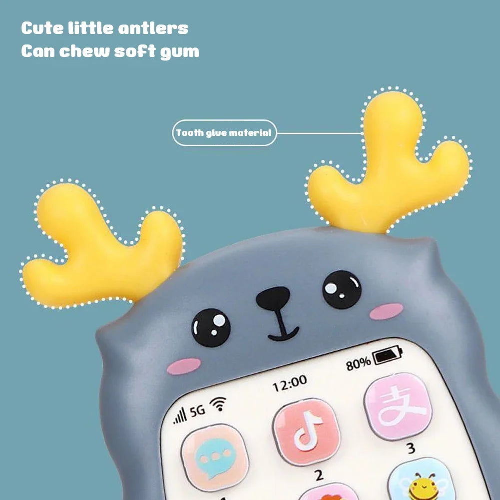 Baby Phone Toys Bilingual Telephone Teether Music Voice Toy Early Educational Learning Machine Electronic Children Gift Baby Toy