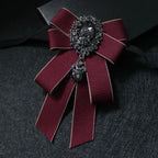 Luxury Ribbon Ribbon Bowtie Rhinestone Handmade Bow Tie Fabric Cloth Art Crystal Neck Tie For Men and Women