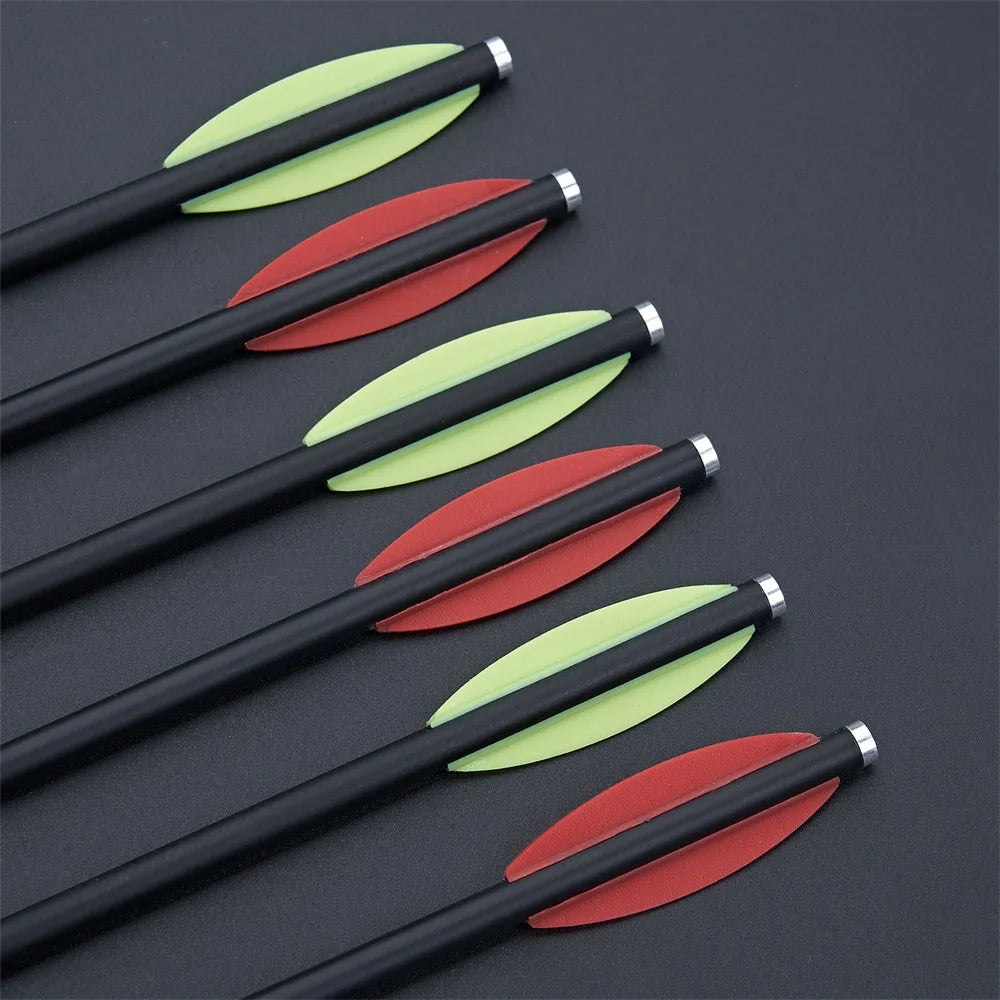 Mixed carbon crossbow for outdoor sports shooting, 6.3 inch, Willow feather, 6pcs/12PCs/24PCs