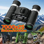 Powerful Long Range Binoculars Monocular Telescope Folding Portable BAK4 FMC Optics Jumelles for Outdoor Camping Hunting Concert