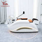 Electric adjustable hair spa chair head washing station shampoo massage bed for salon shop