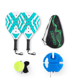 Padel Tennis Rackets beach tennis racketCarbon Fiber Lightweight Tennis Rackets Outdoor Sports Mens and Womens Glowing Racket