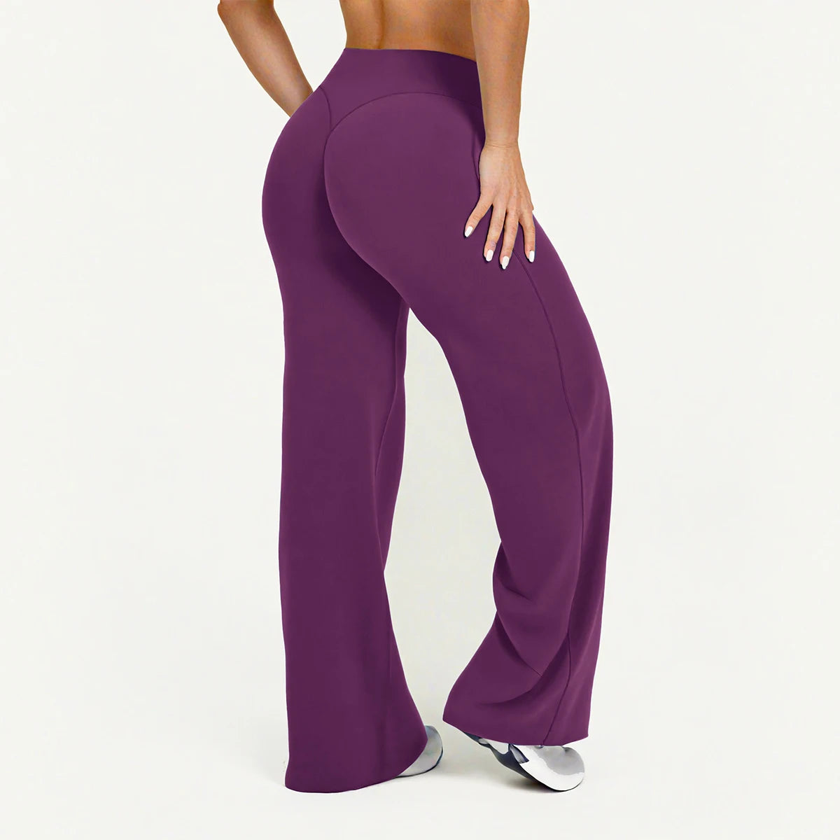 Flared Leggings Straight Leg Leggings Woman Wide-leg Pants Yoga Breathable Fitness Clothing Versatile Casual Pants
