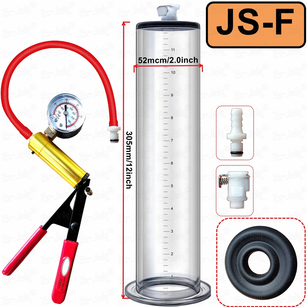 Acrylic Penis Pump Manual Penis Enlarger Sex Toy For Man Vacuum Pump Male Masturbation Penis Enlargement Trainer Adults Product