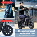 iScooter F7 48V 1000W E-Scooter 45km/h 72km Range App Control 16" All-Terrain Tires Foldable Rear Basket Perfect Grocery Helper