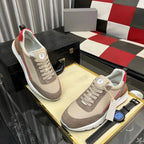Luxury Brand Men's Shoes Handmade Casual Sneakers Jacquard Nylon Fabric with Suede Hiking Cycling Running Shoes Holiday Gifts