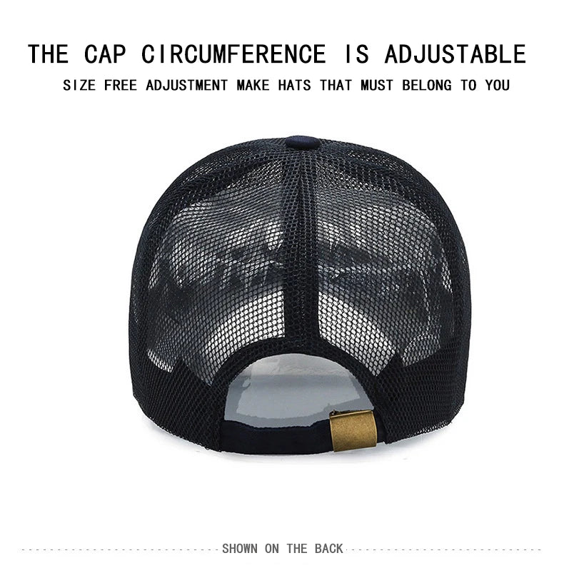 Skull Tactical Airsoft Cap Adjustable Breathable Sun Visor Trucker Hat Mesh Hunting Hiking Snapback Baseball hats gorra